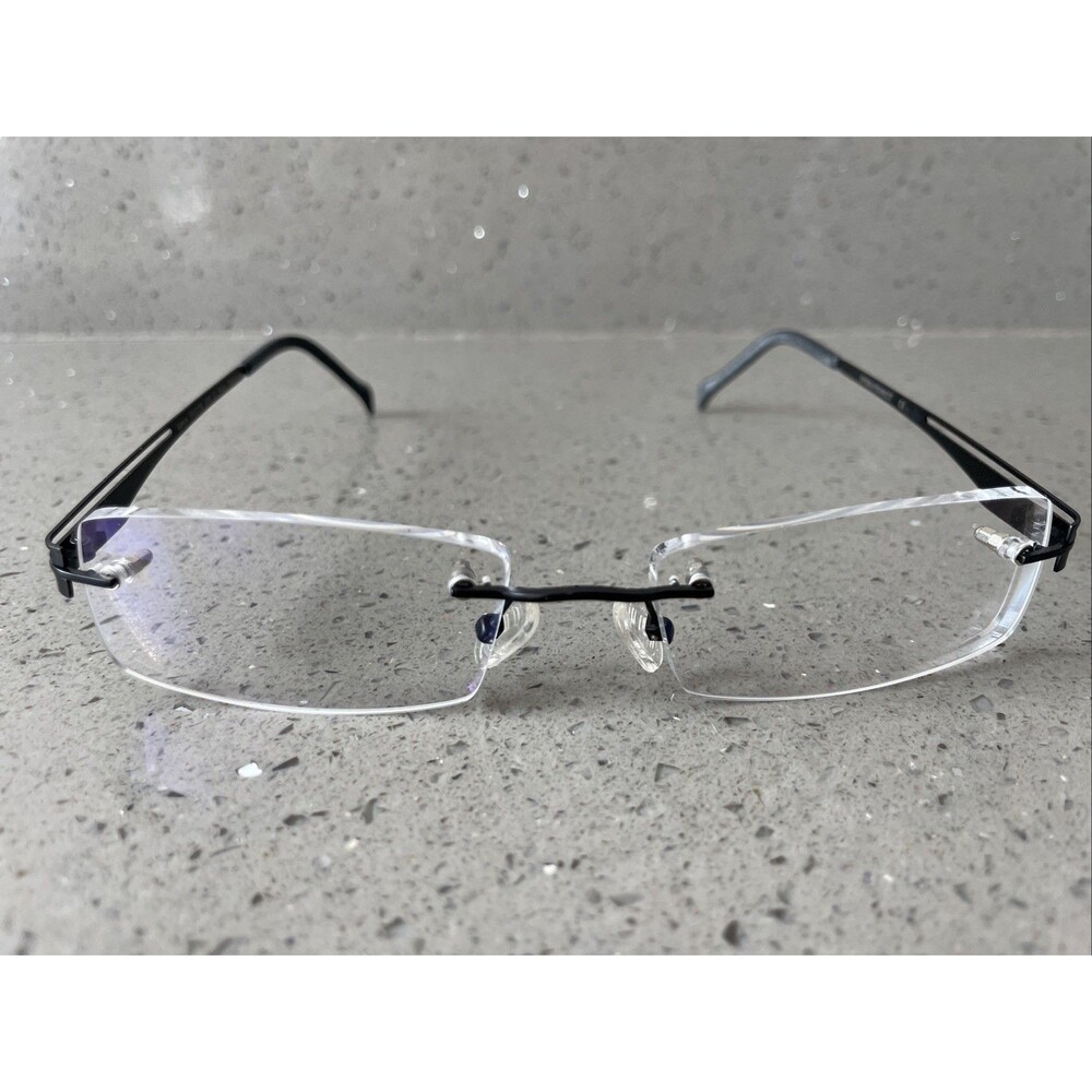 Eyebuydirect Lance rimless Rectangle Eyeglasses Frames ONLY 53-18-138 titanium